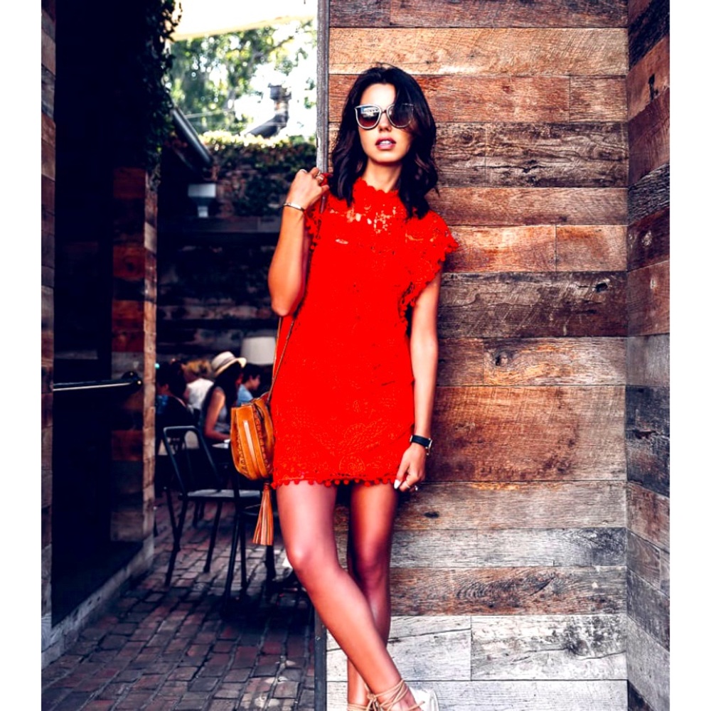 Tularosa red dress